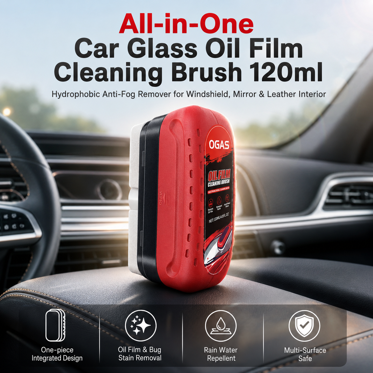 Car Glass Oil Film Cleaning Br – Leather Cleaner Interior recenzja i cena