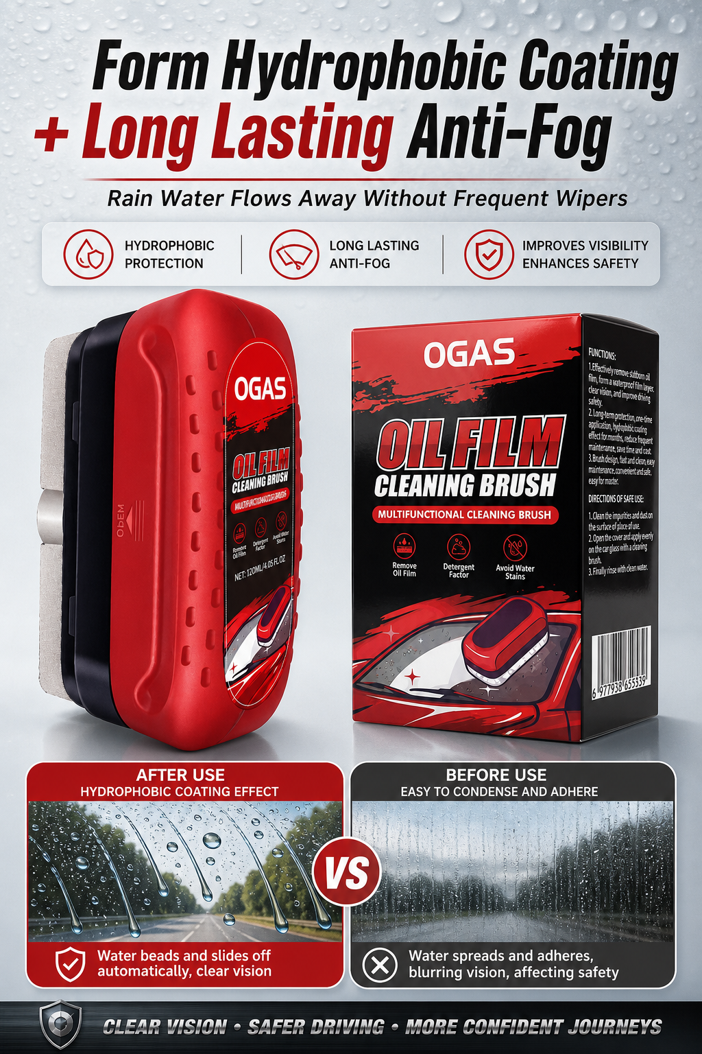 Car Glass Oil Film Cleaning Br – Leather Cleaner Interior recenzja i cena