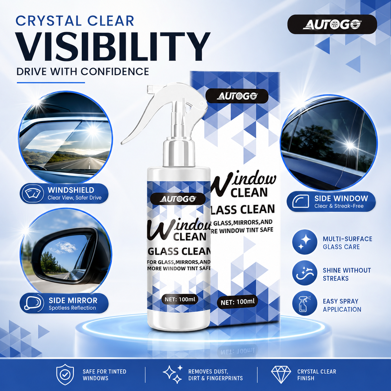 Ammonia-Free Streak-Free Glass – Glass Cleaner Streak recenzja i cena