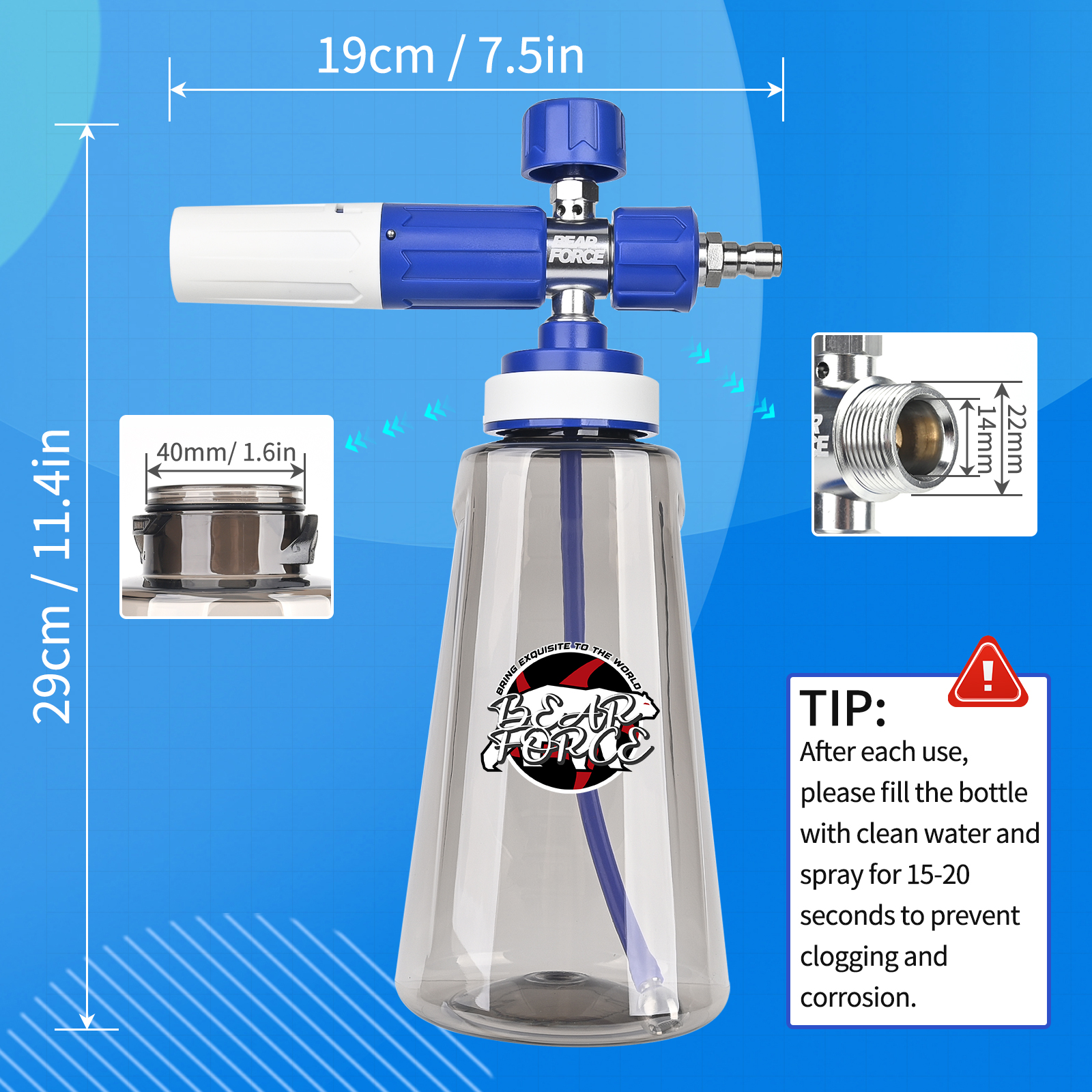 Pressure Washer Upgraded Foam  – Foam Cannon Car Wash recenzja i cena