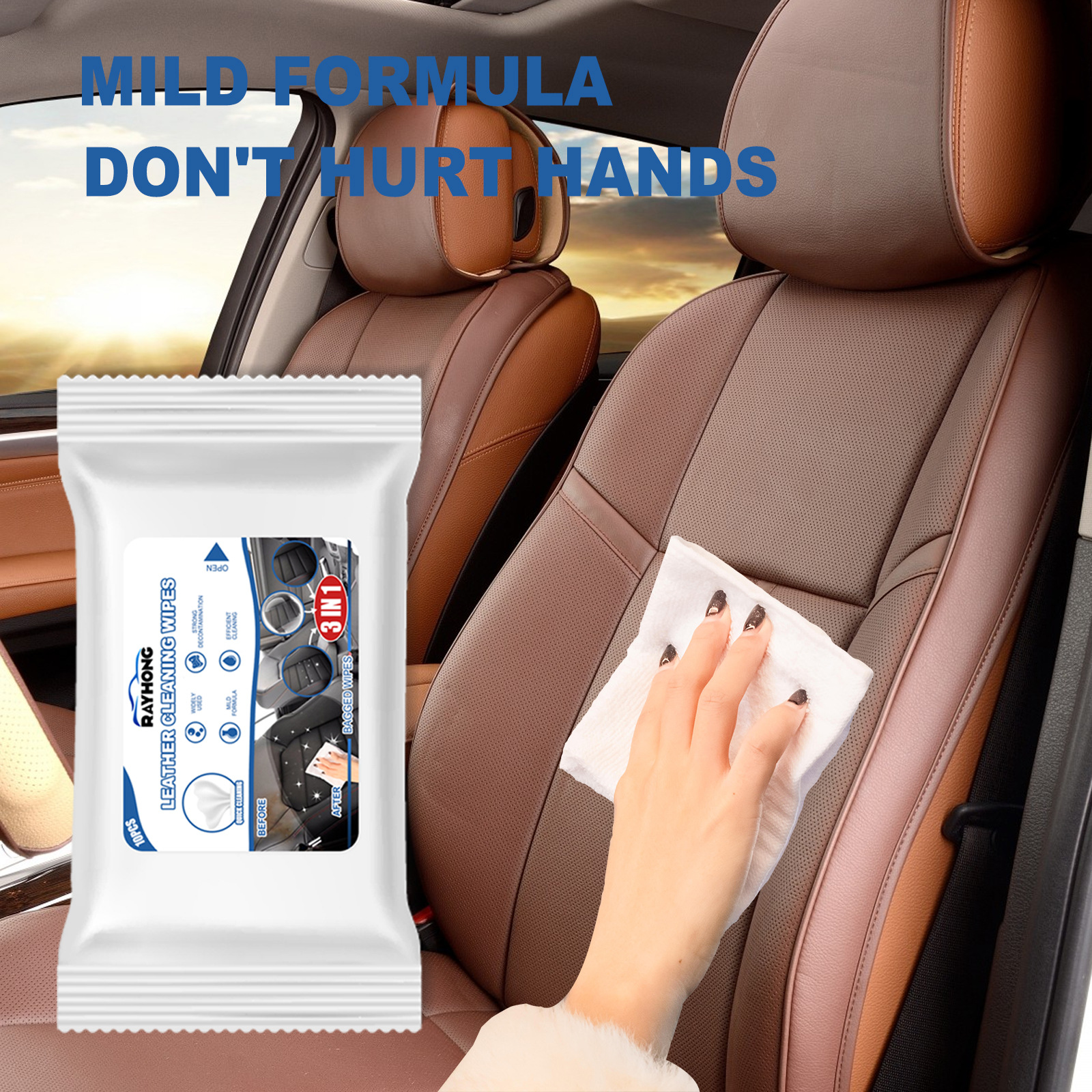 Car Leather Cleaning Wipes, Se – Dirt Brush Interior recenzja i cena