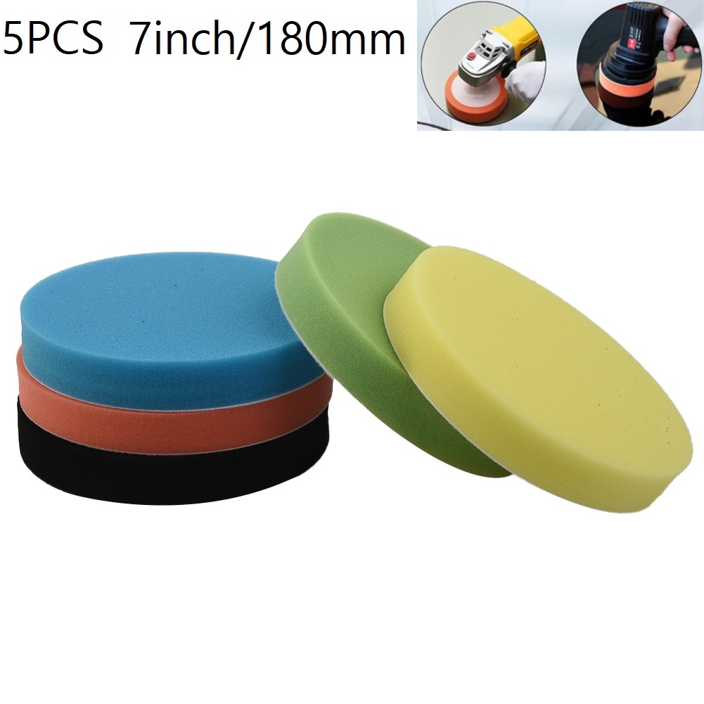 5 Pcs Sponge Polishing Pad 7In – Polish Pad Set Buffer recenzja i cena