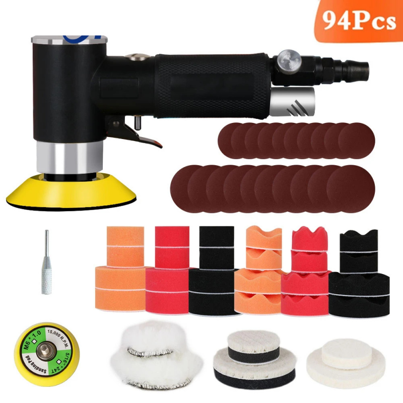 Air Sander Mini Pneumatic Grin – Polish Pad Set Buffer recenzja i cena