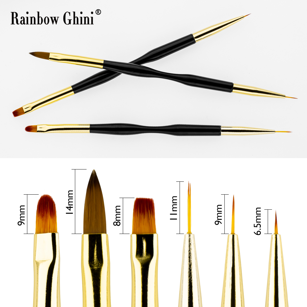 Rainbow Ghini 3Pcs/Set Dual He – Detailing Brush Set recenzja i cena