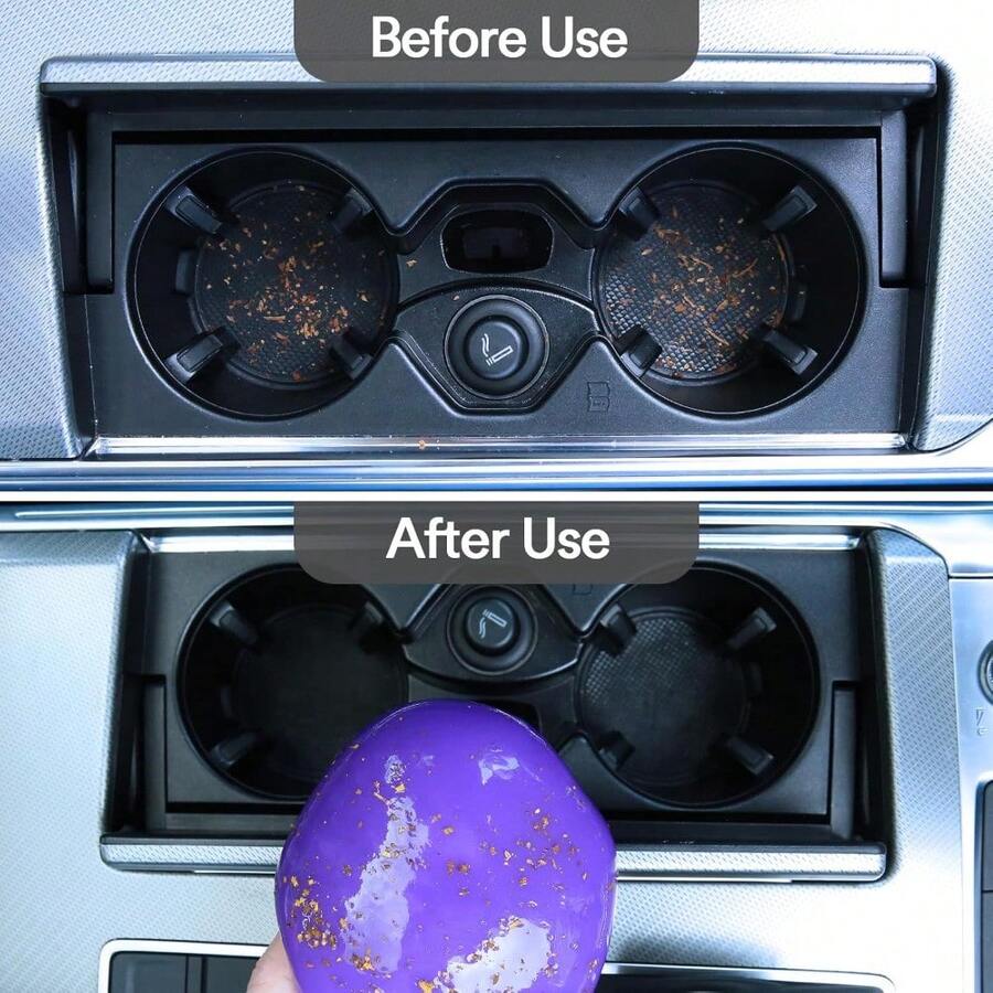 Purple Car Cleaning Gel Putty, – Dirt Brush Interior recenzja i cena