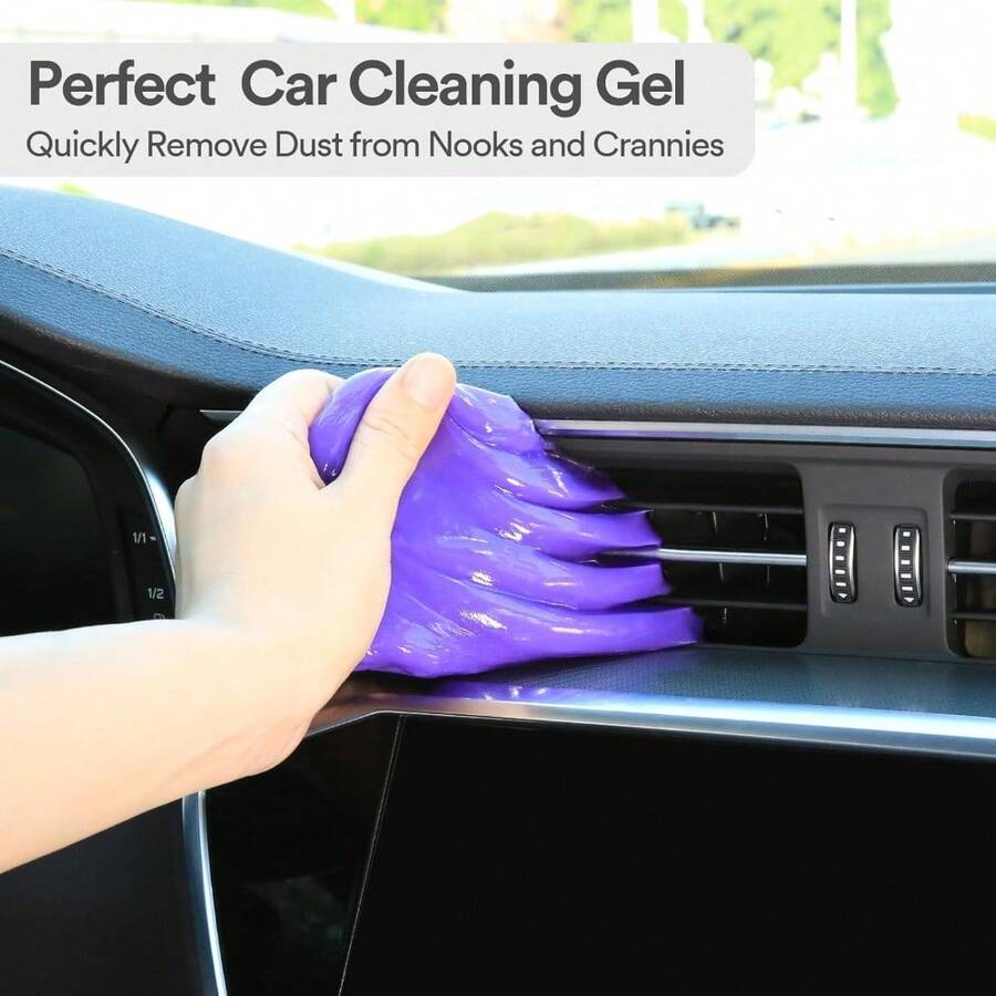 Purple Car Cleaning Gel Putty, – Dirt Brush Interior recenzja i cena
