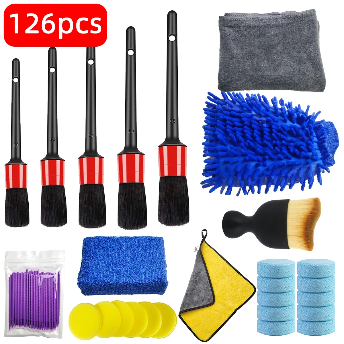126-Piece Car Detail Cleaning  – Dirt Brush Interior recenzja i cena