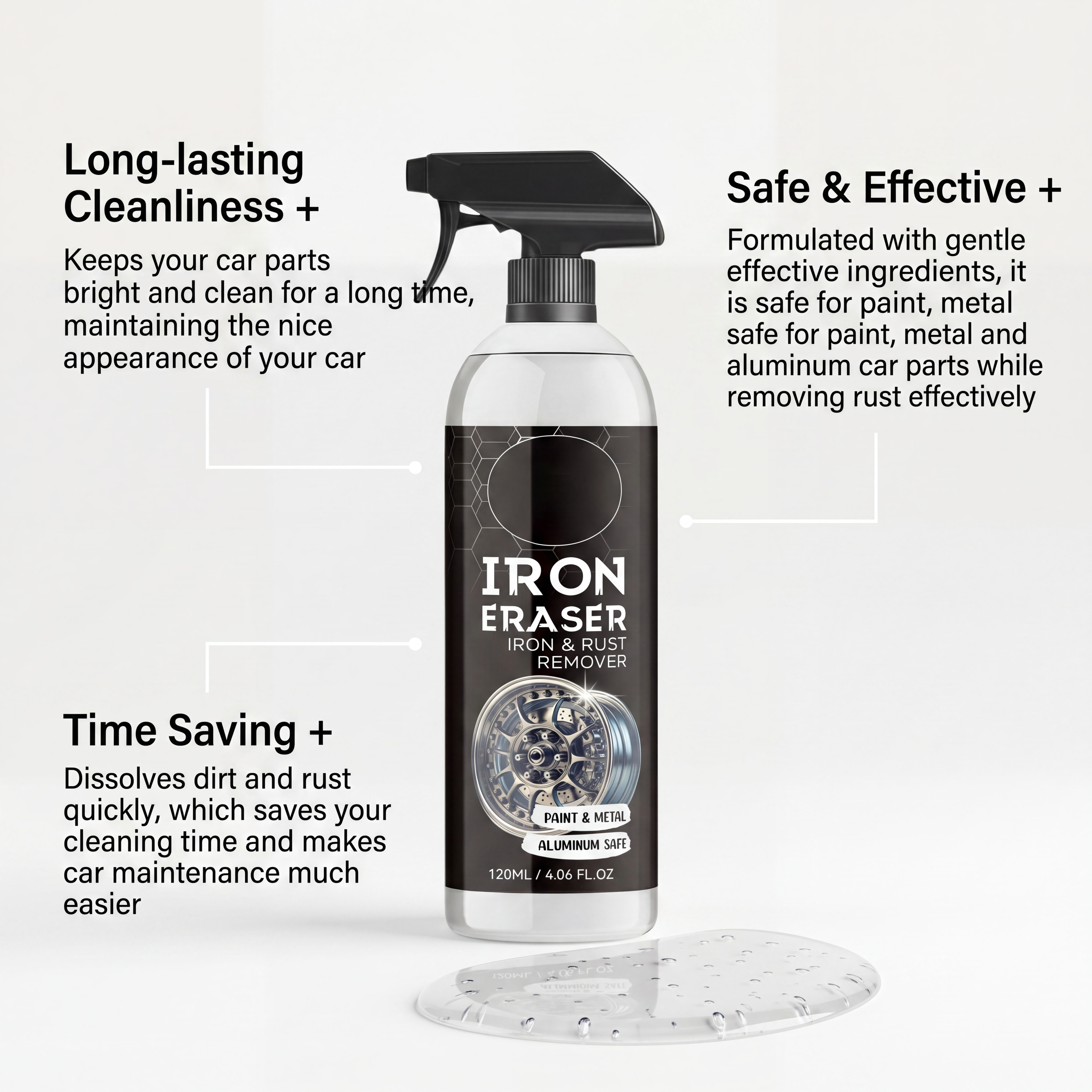 Car Rust Remover Spray Powerfu – Wheel Cleaner Alloy recenzja i cena