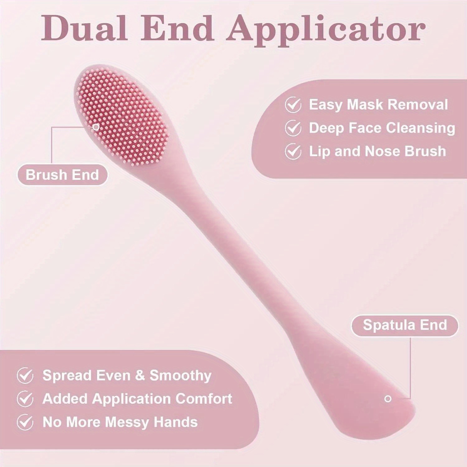 Double Head Facial Mask Brush  – Wax Applicator Pad recenzja i cena