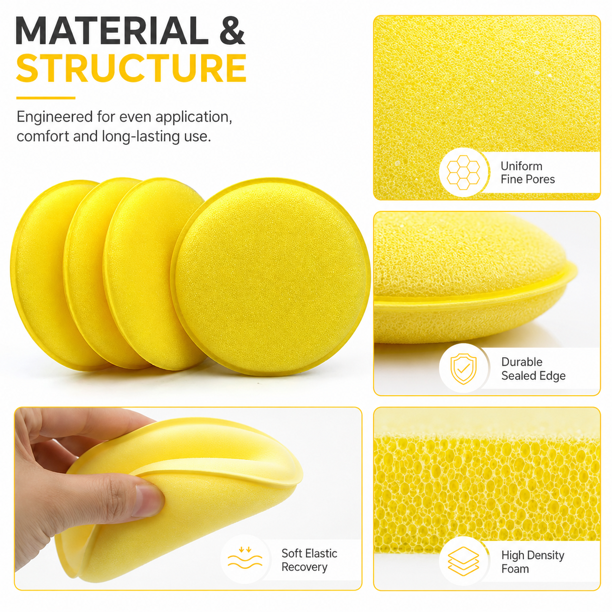 PINMOAP 3/5/12PCS Reusable Pol – Wax Applicator Pad recenzja i cena