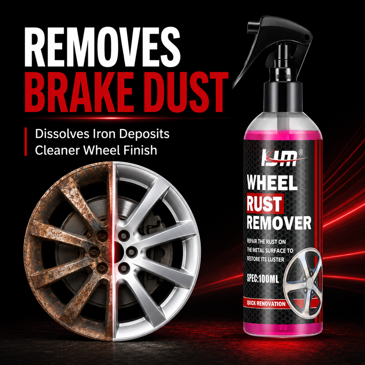 KJM Wheel Cleaner For Car Rims – Wheel Cleaner Alloy recenzja i cena