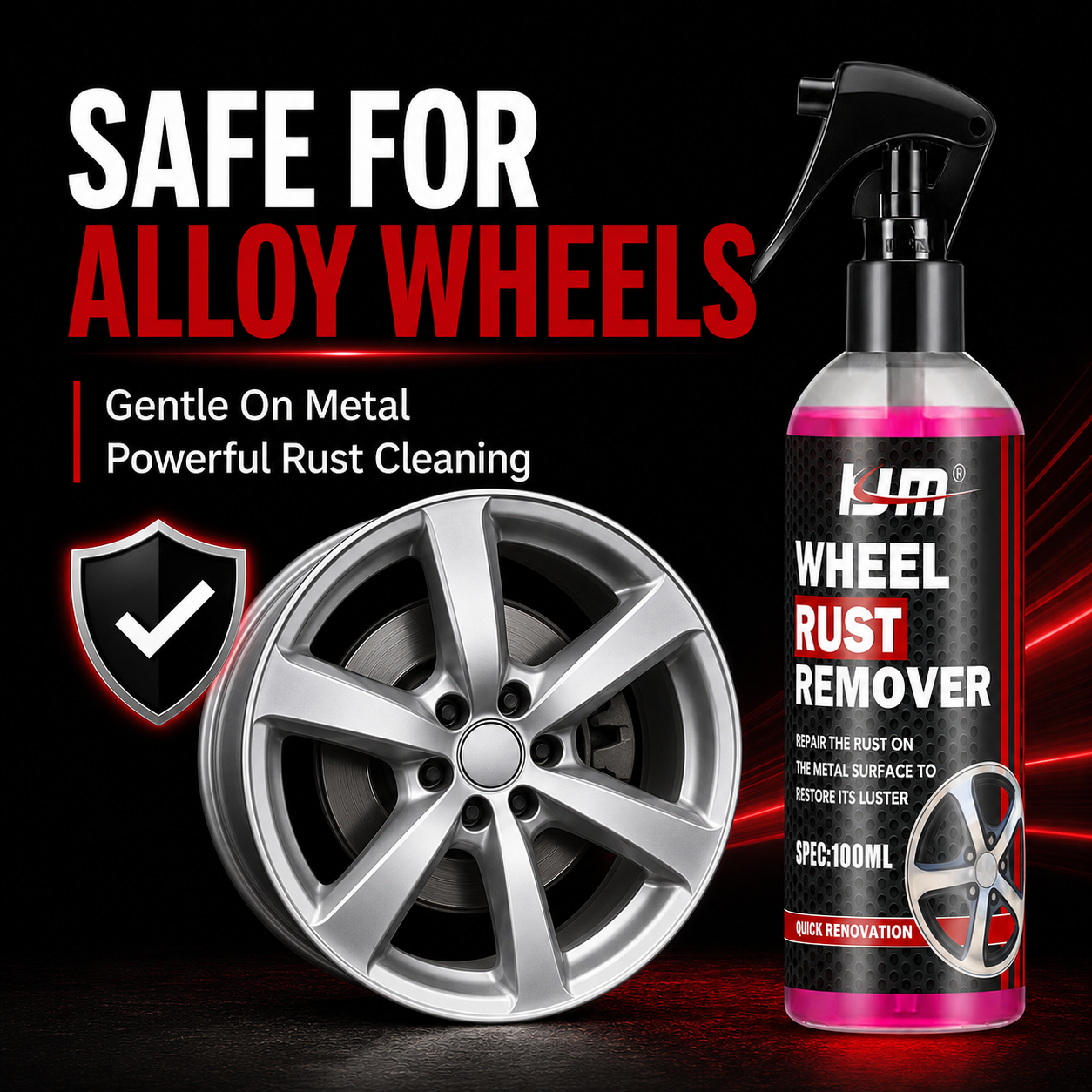 KJM Wheel Cleaner For Car Rims – Wheel Cleaner Alloy recenzja i cena