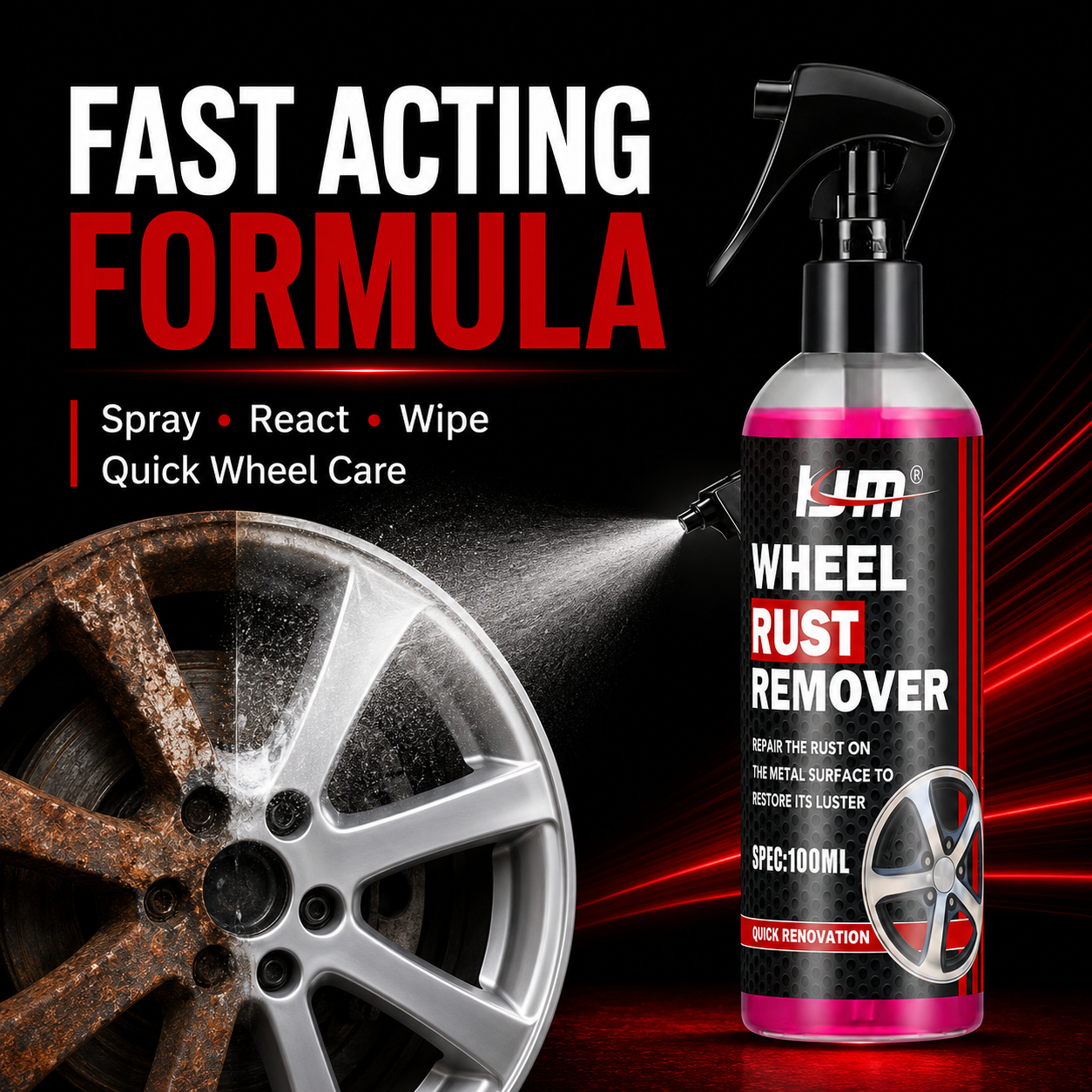 KJM Wheel Cleaner For Car Rims – Wheel Cleaner Alloy recenzja i cena