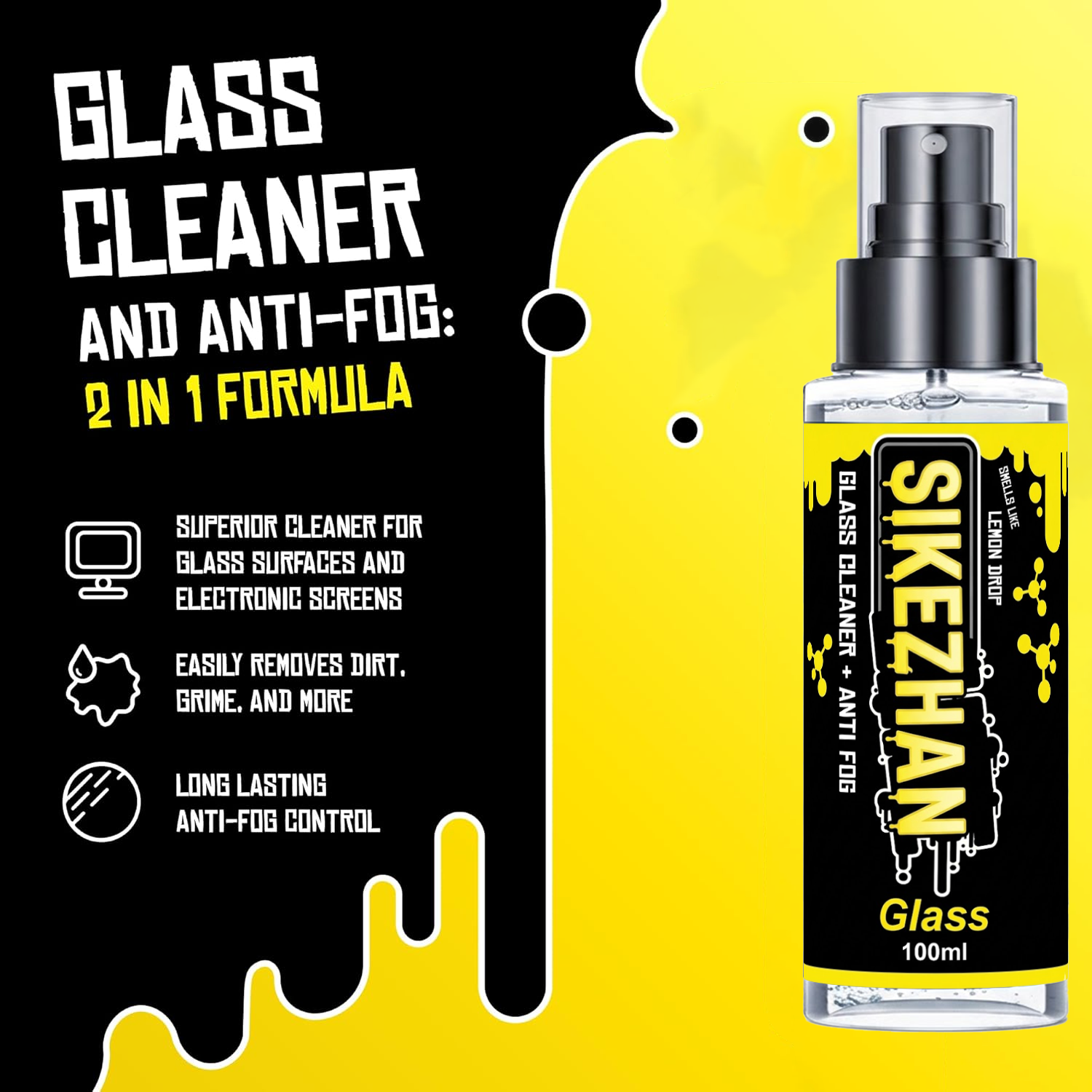 2-in-1 Anti-Fog Spray & Glass  – Glass Cleaner Streak recenzja i cena