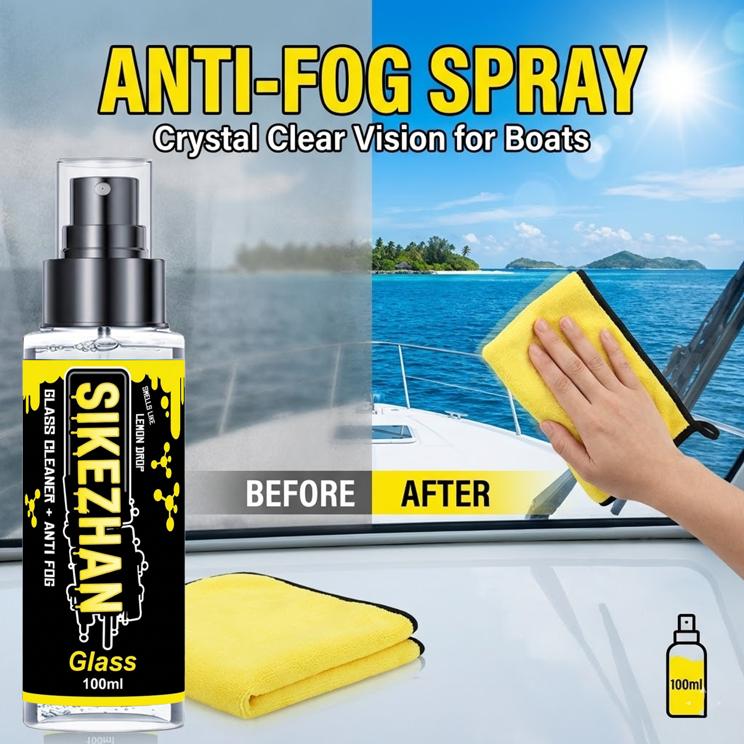 2in1 Anti Fog Spray Car Glass  – Glass Cleaner Streak recenzja i cena