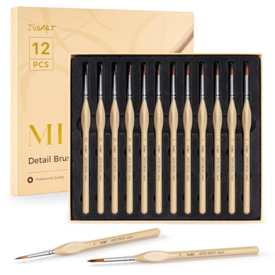 Detail Paint Brushes Set, 12 P – Detailing Brush Set recenzja i cena