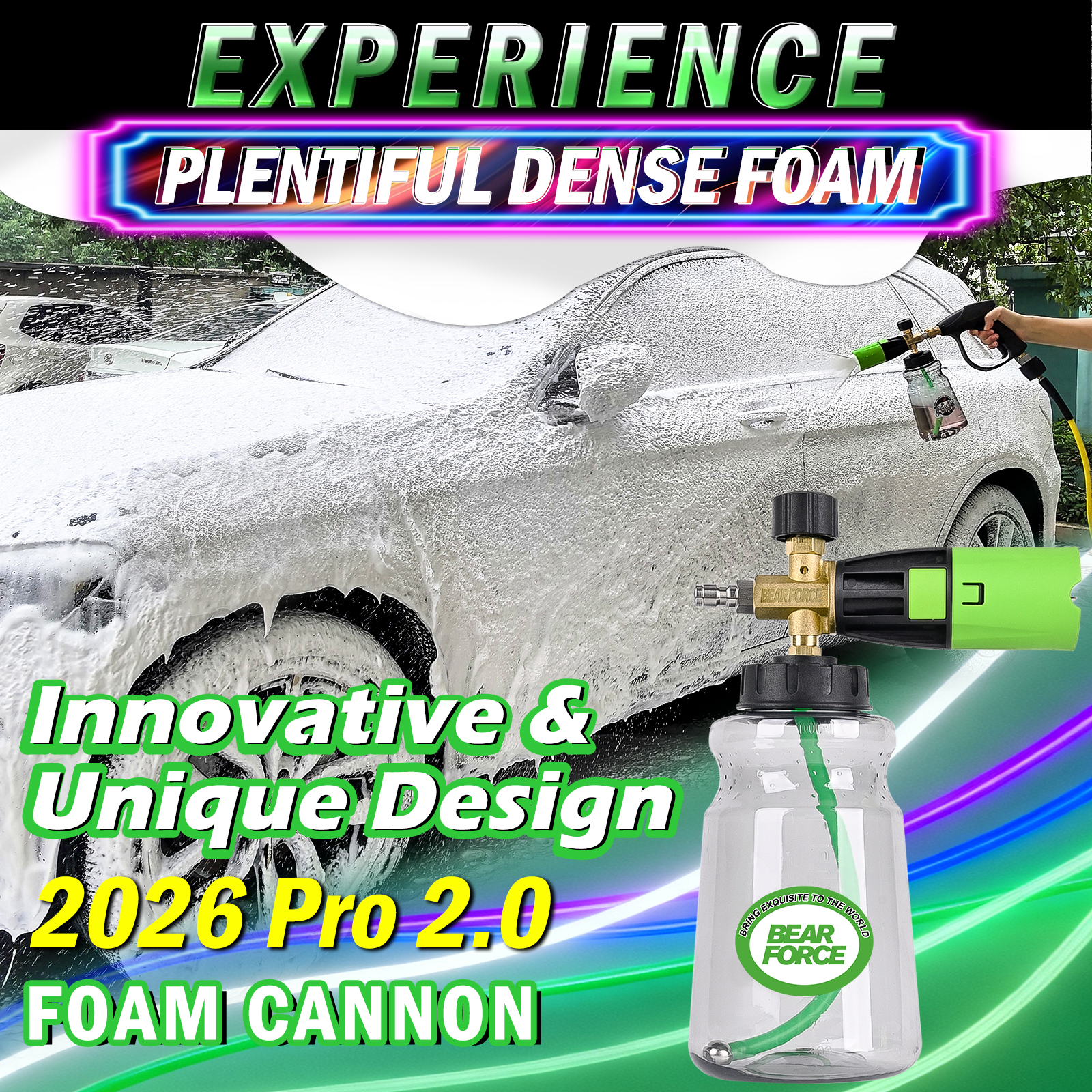 BEAR FORCE Innovative Pressure – Foam Cannon Car Wash recenzja i cena