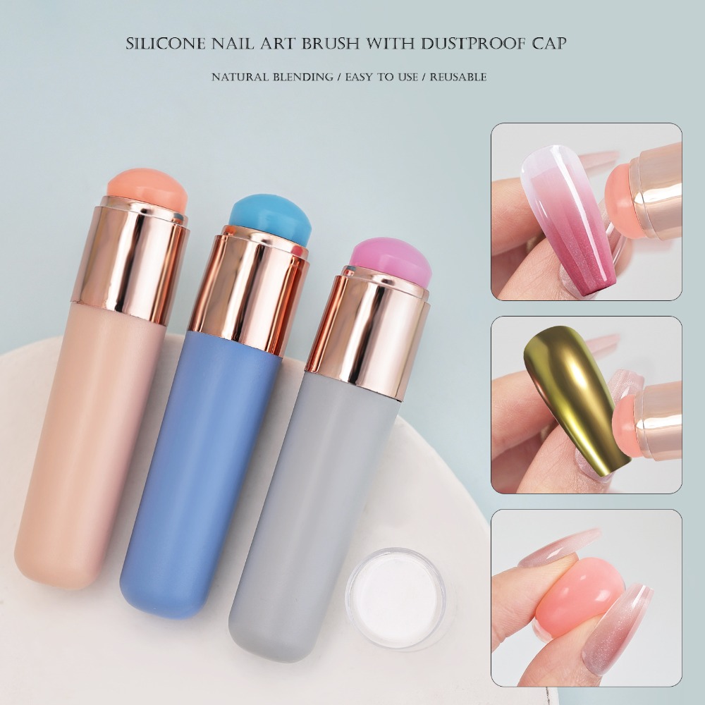 Silicone Brush for Ombre Nail  – Wax Applicator Pad recenzja i cena