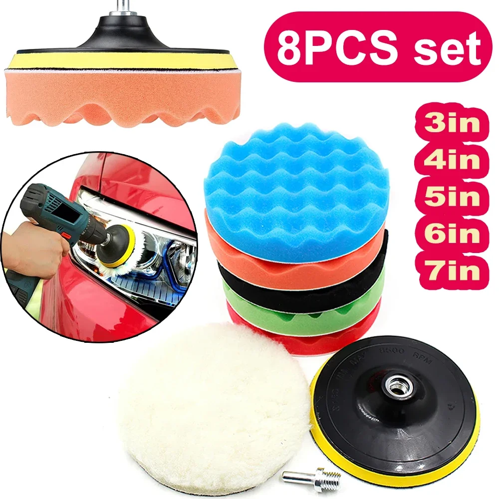 New 8Pcs Car Polishing Pads Ki – Polish Pad Set Buffer recenzja i cena