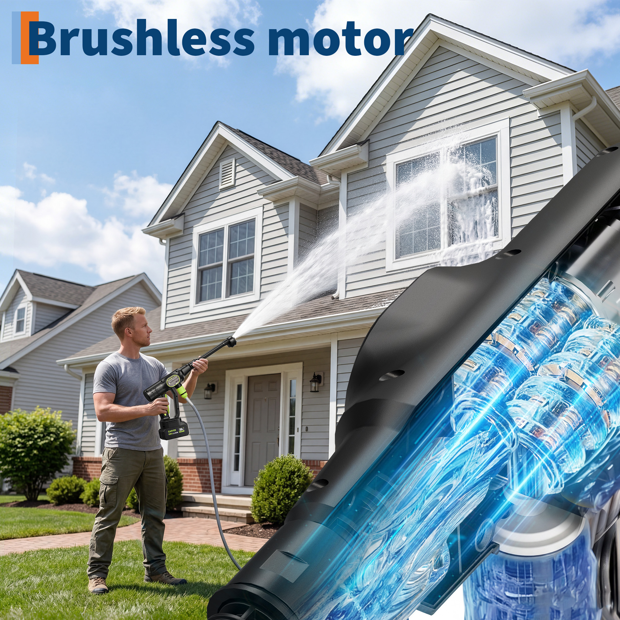 Cordless Pressure Washer, 320  – Foam Cannon Car Wash recenzja i cena