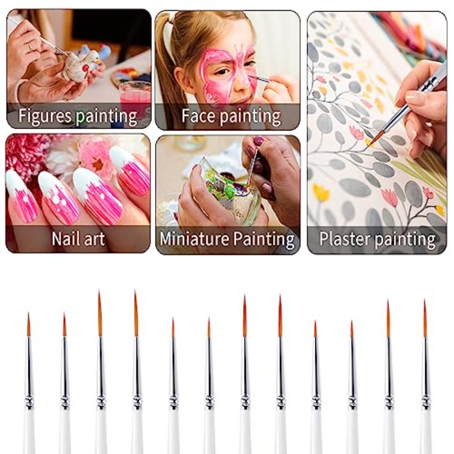 12Pcs Fine Paint Brushes, Deta – Detailing Brush Set recenzja i cena