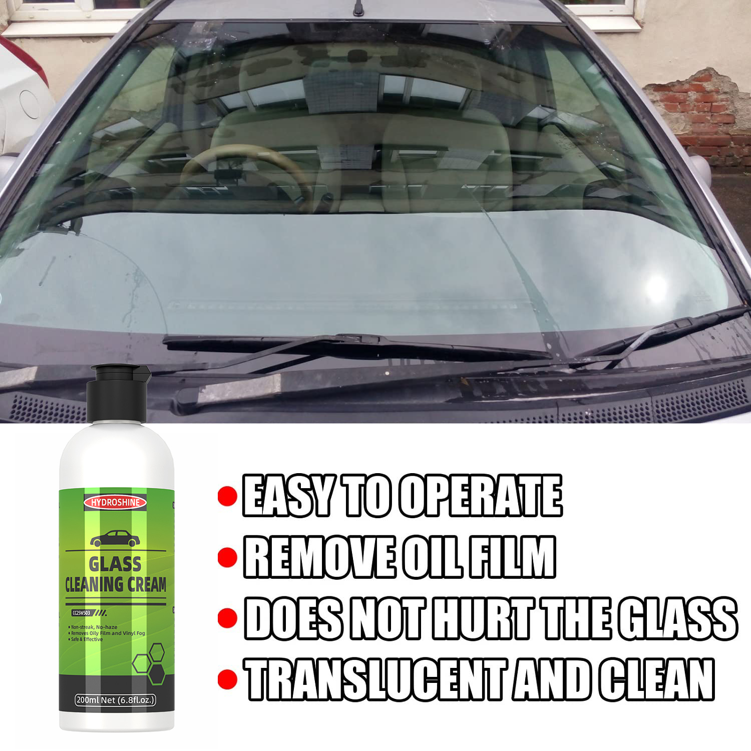 Hydroshine Car Glass Oil Film  – Glass Cleaner Streak recenzja i cena