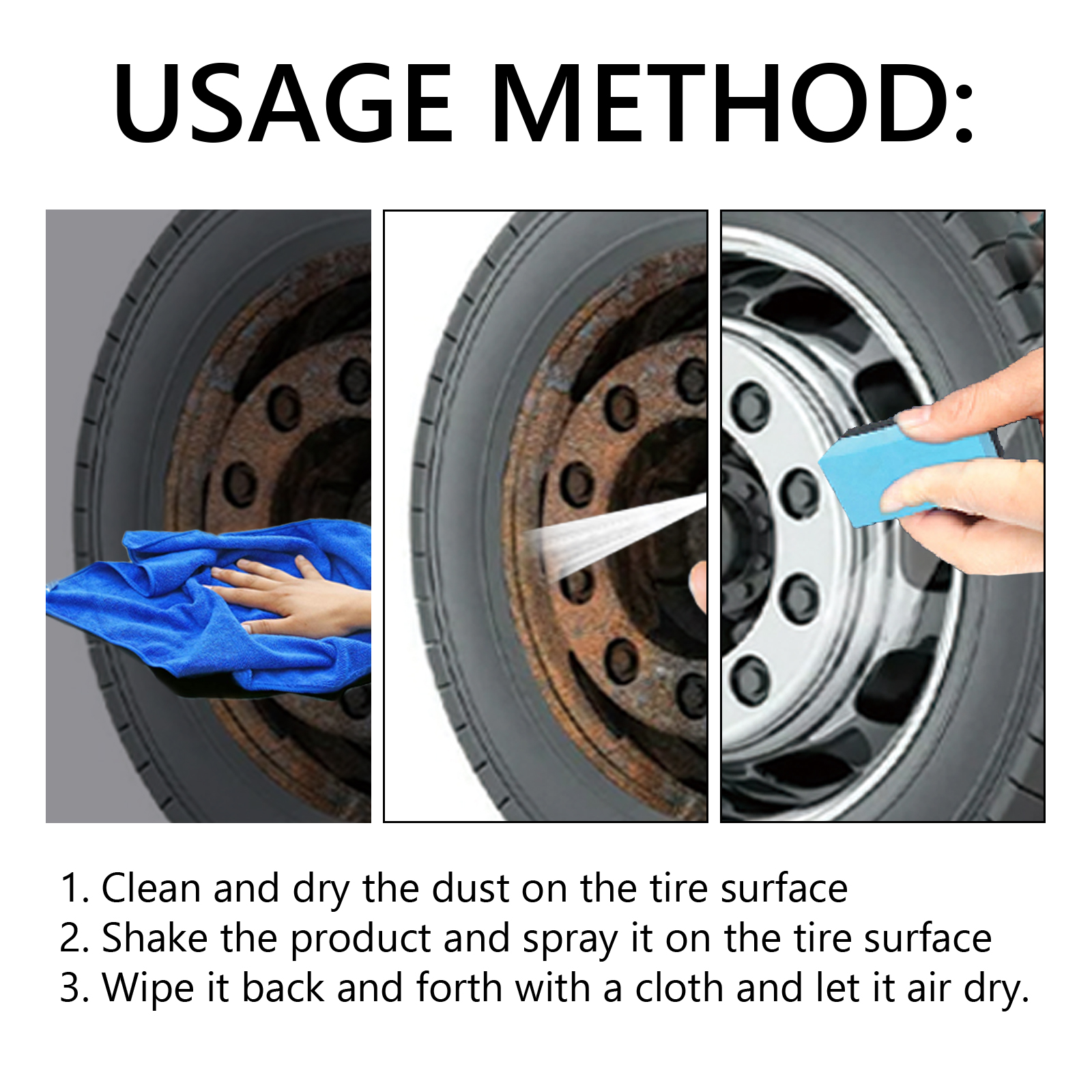 Car Tire Shine Coating Spray C – Tire Shine Spray Sealant recenzja i cena