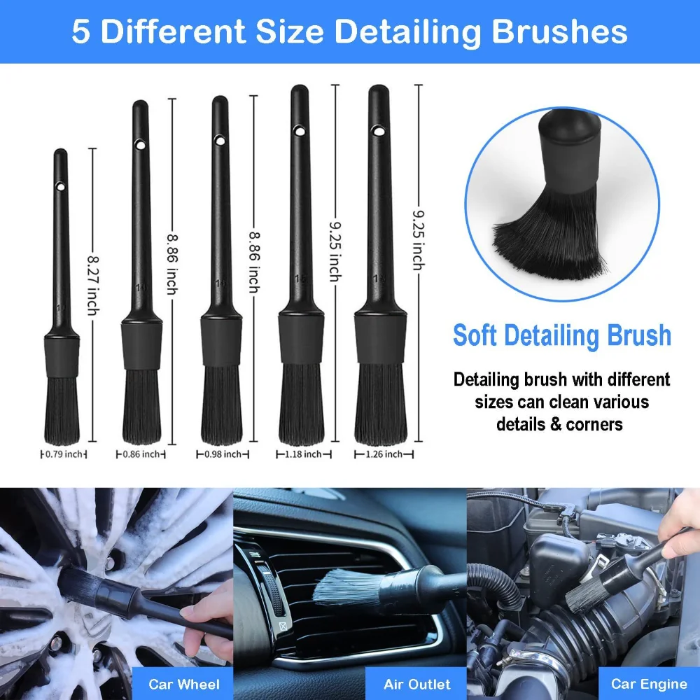 Car Wash Brush Set Detailing B – Dirt Brush Interior recenzja i cena