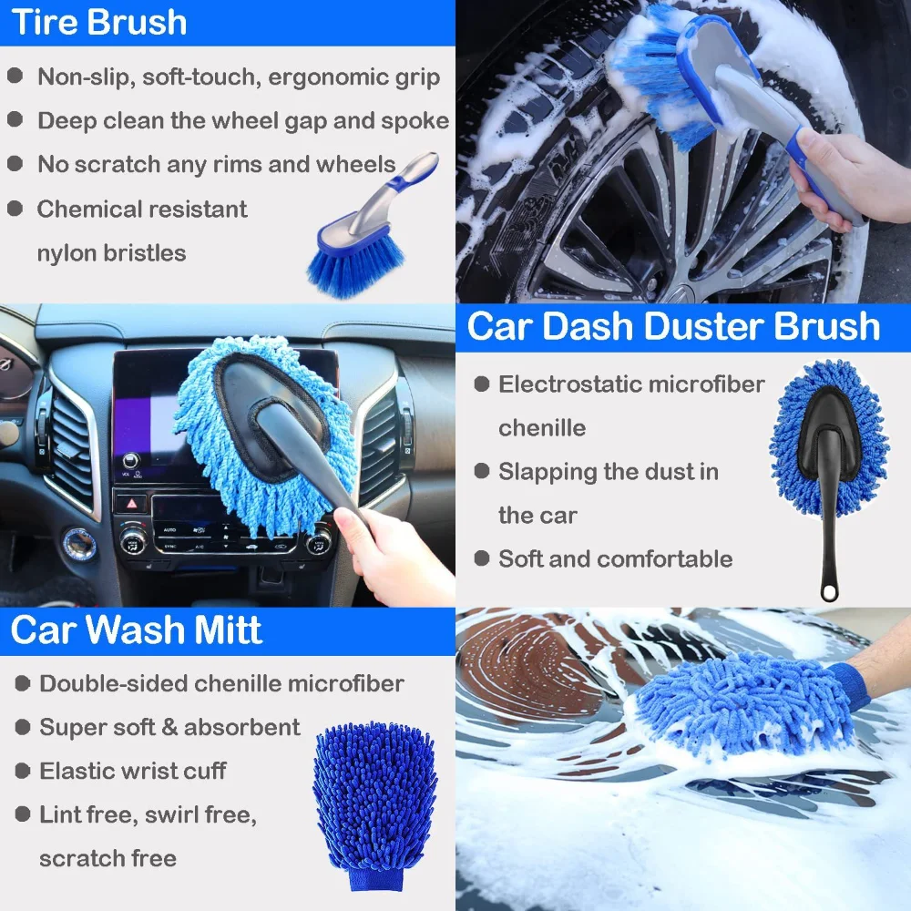 Car Wash Brush Set Detailing B – Dirt Brush Interior recenzja i cena