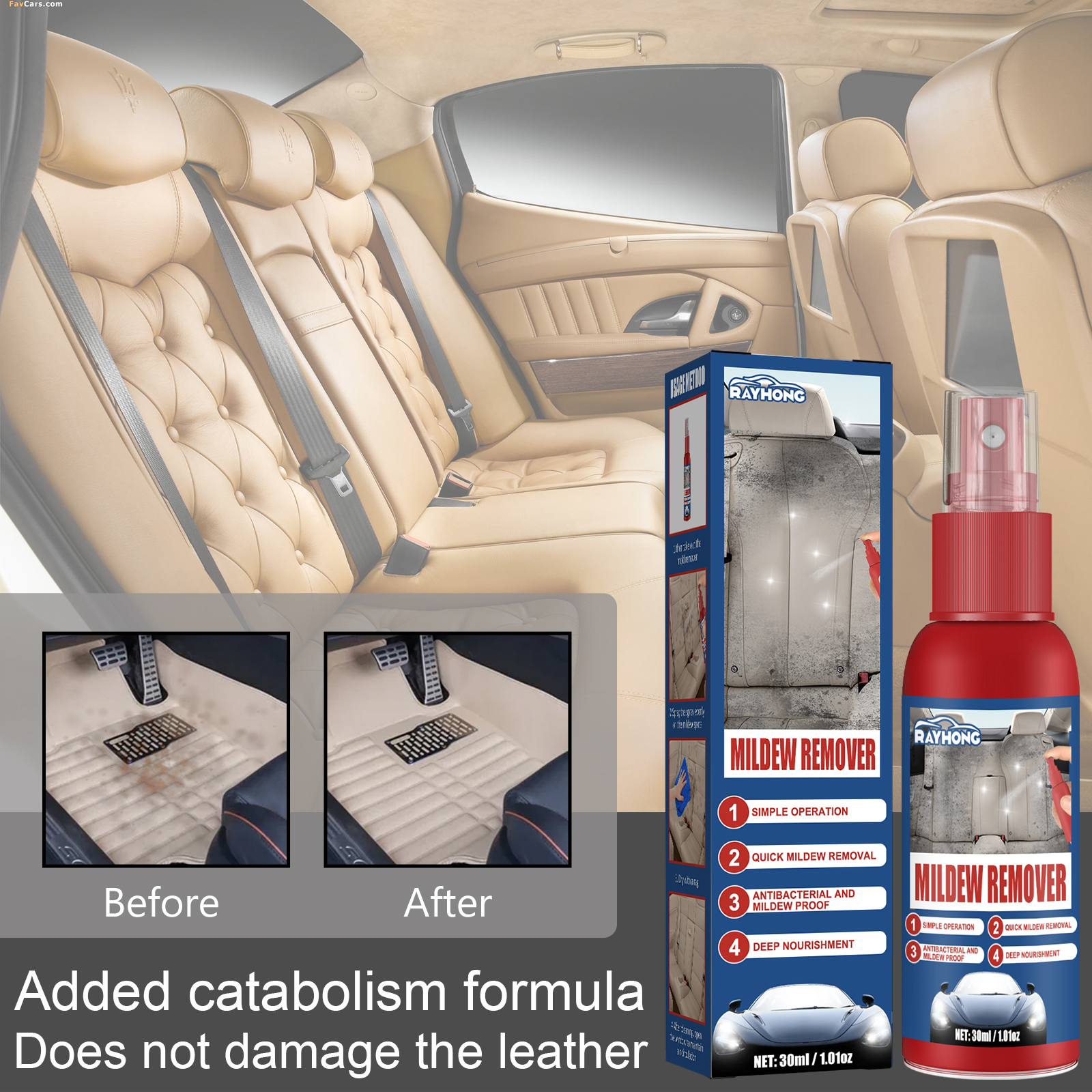 Car Mildew Remover Spray Multi – Seat Cleaner Fabric recenzja i cena