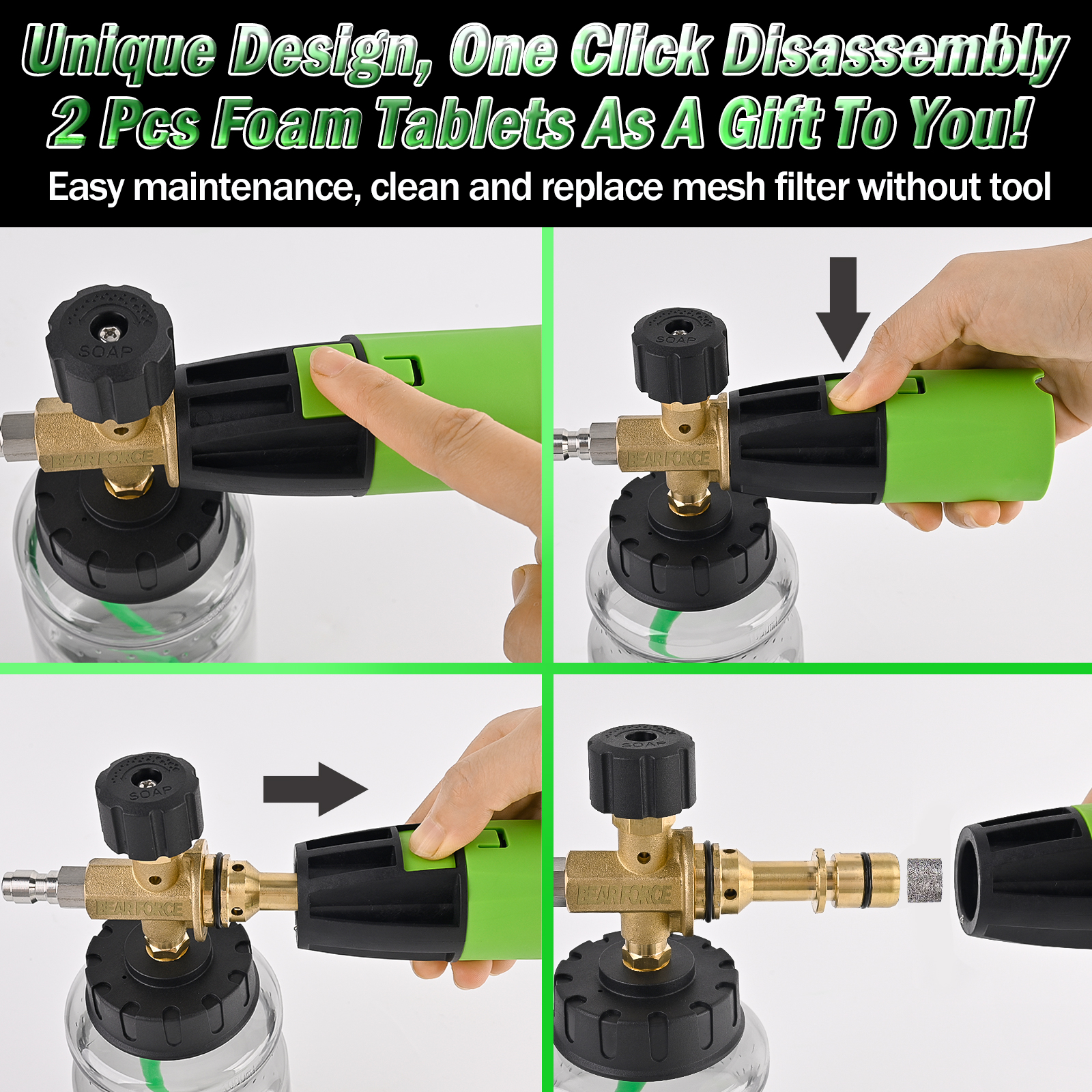 BEAR FORCE Pressure Washer Foa – Pressure Washer Foam Gun recenzja i cena
