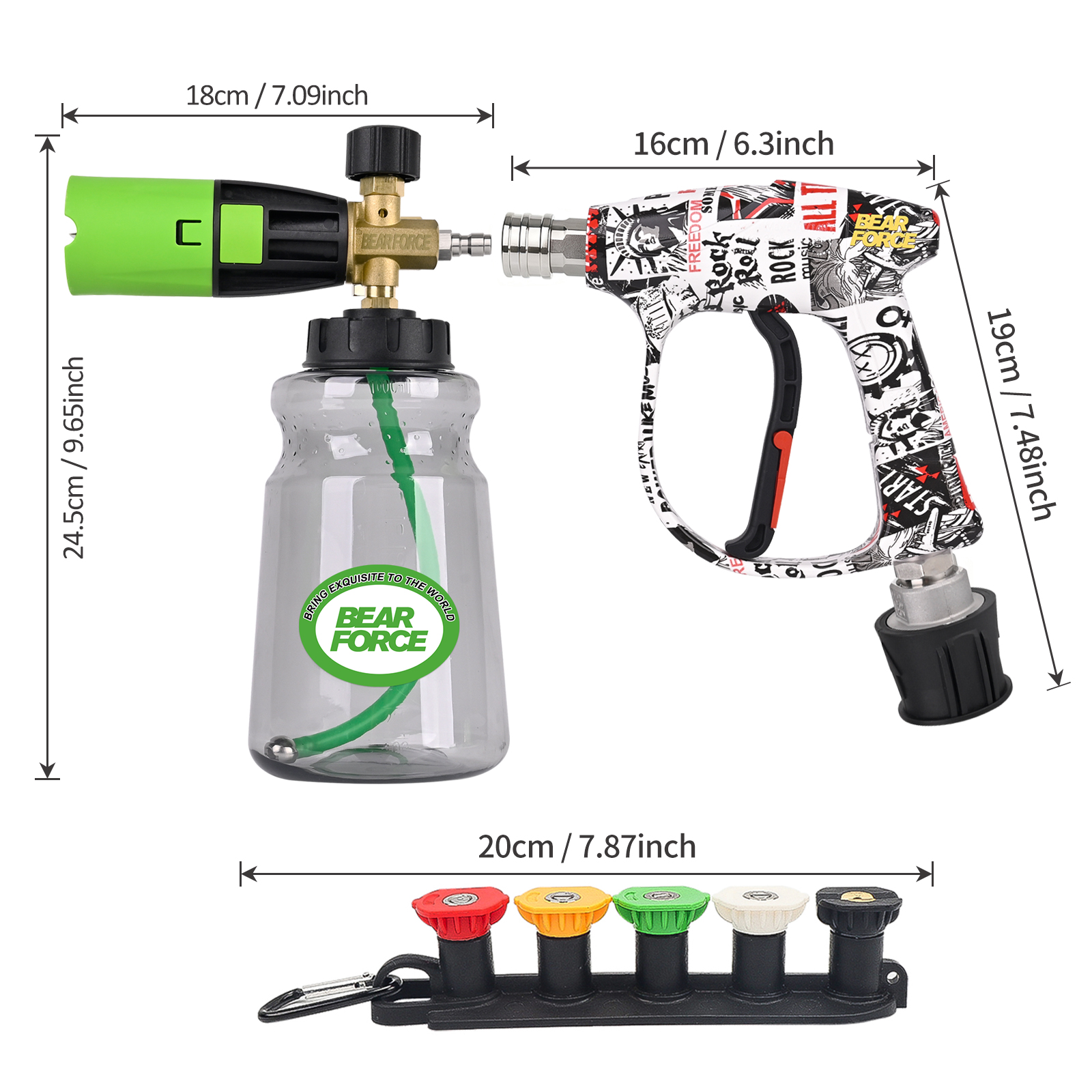 BEAR FORCE Pressure Washer Foa – Pressure Washer Foam Gun recenzja i cena